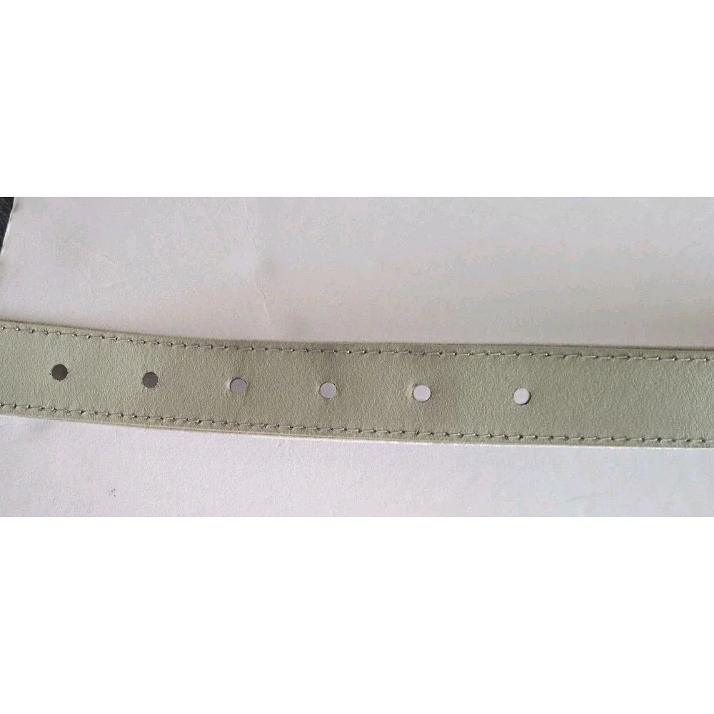 J. Crew Womens Velvet Belt Size Medium Gray Silver Minimalist Classic - Picture 9 of 9